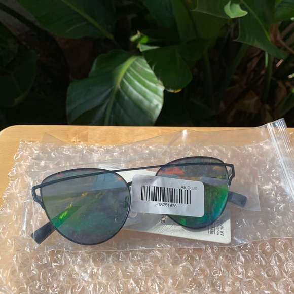 American Eagle Outfitters Accessories - AEO - Rainbow Winged Black Metal Sunglasses